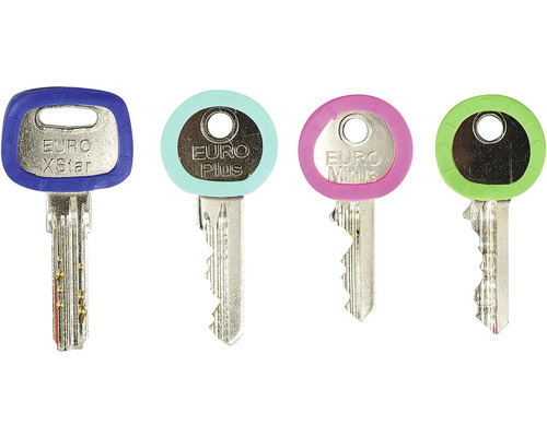 Štyri kľúče s rôznymi rukoväťami