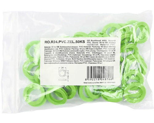Balenie 50 kusov PVC krytiek na kľúče
