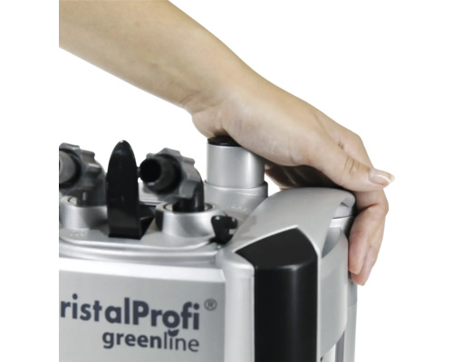 Akvarijný filter s rukou na veku