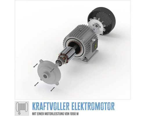 Elektromotor s výkonom motora 1050 W