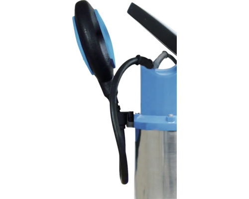 Detail ponorného čerpadla s káblom a rukoväťou