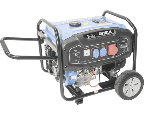 Generátor prúdu s rámom a kolesami