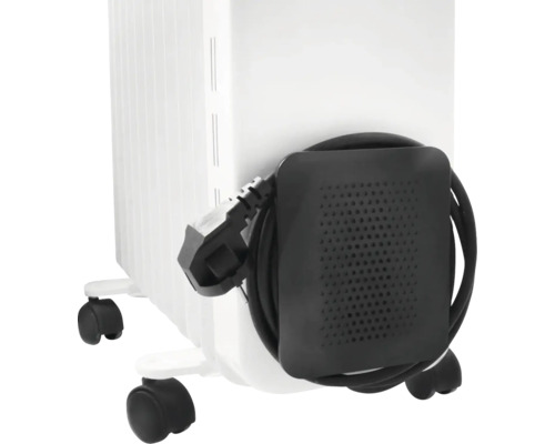 Olejový radiátor s navíjaním kábla a zástrčkou