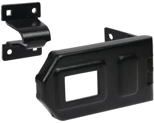 Držiak západky brány z kovu a plastu