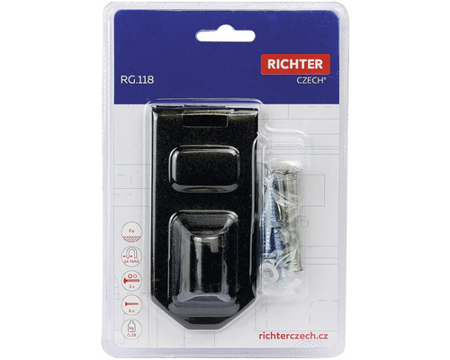 Richter RG.118 dverová zarážka vrátane skrutiek v balení