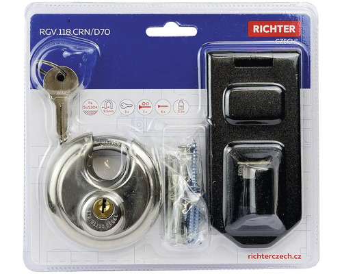 Nábytková západka Richter vrátane príslušenstva v balení