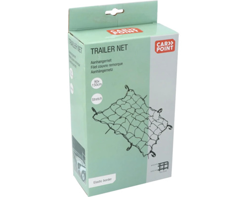 Balenie prívesnej siete, 90 x 150 cm, s elastickým okrajom