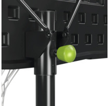 Detail basketbalového koša s nastavením výšky