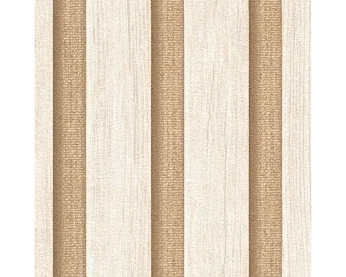 Tapeta s prúžkovaným vzorom a vzhľadom dreva