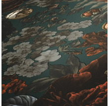 Detail tapety s kvetinovým vzorom