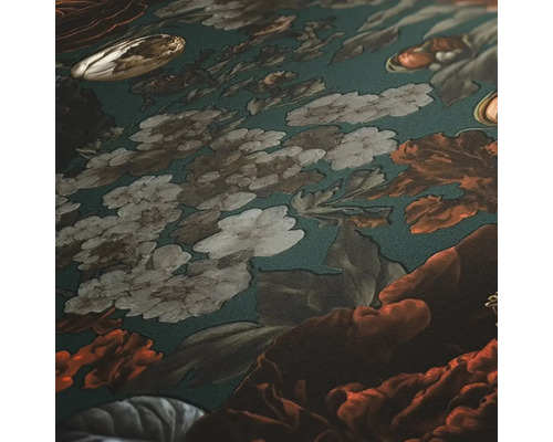 Detail tapety s kvetinovým vzorom