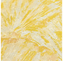 Žltá štruktúrovaná tapeta s abstraktným vzorom