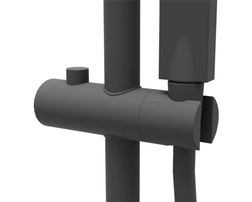 Detailný pohľad na sprchovú armatúru