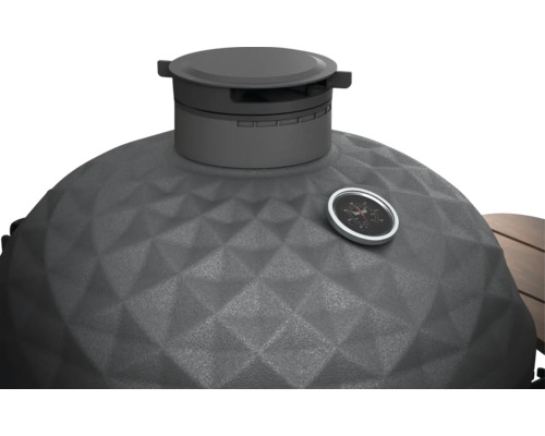 Keramický gril s teplomerom a vekom