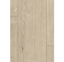 Detail laminátovej podlahy s imitáciou dreva.