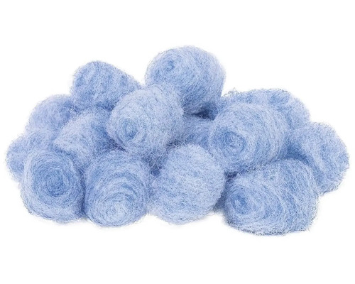 Modré vlnené gule na ručné práce