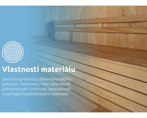 Drevená sauna s lavicami