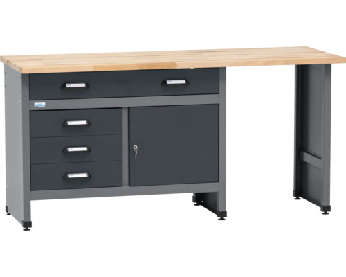 Pracovný stôl so zásuvkami a skrinkou