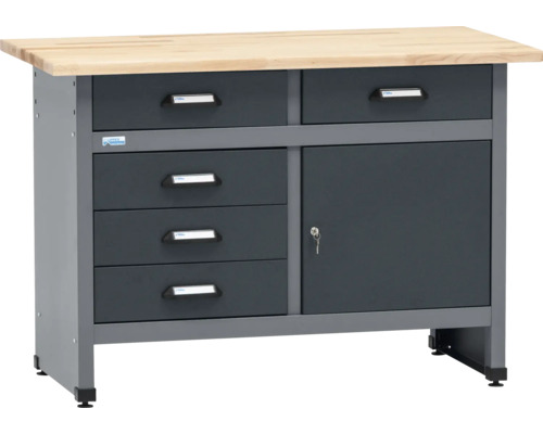 Pracovný stôl so zásuvkami a skrinkou