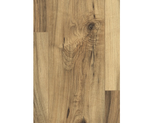 Detail laminátovej podlahy s dreveným vzhľadom