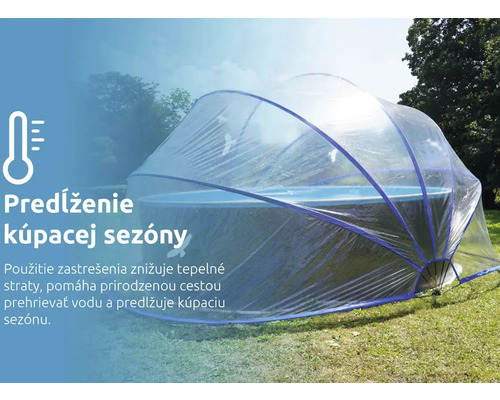 Zastrešenie bazéna na predĺženie kúpacej sezóny
