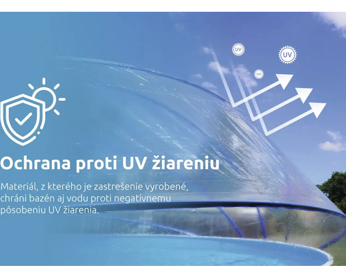 UV ochrana pre zakrytie bazéna