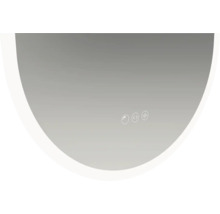 Detail zrkadla s dotykovými spínačmi