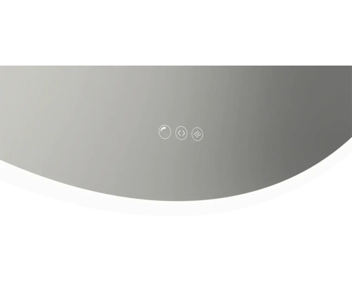 Symbolický obrázok pre ovládanie zrkadla s osvetlením, stmievačom a kúrením.