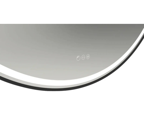 Detail zrkadla so symbolmi dotykového senzora