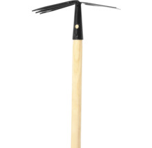 Záhradná motyka s drevenou násadou