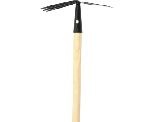 Záhradná motyka s drevenou násadou