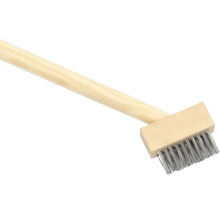 Drôtená kefa s drevenou rukoväťou