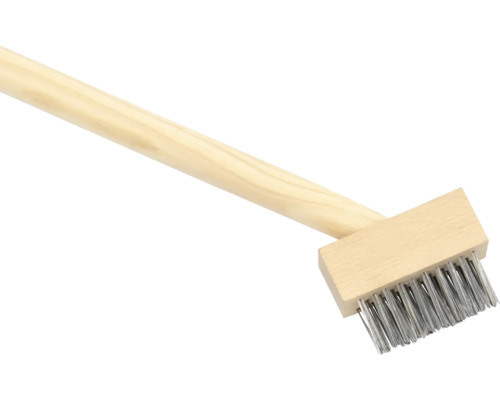 Drôtená kefa s drevenou rukoväťou