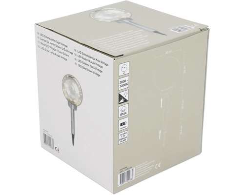 Balenie LED solárneho svetla guľa Vintage