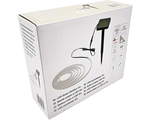 Balenie trojmetrového solárneho LED pásu