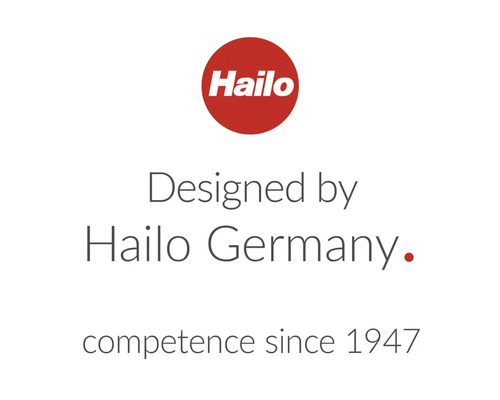 Logo Hailo. Navrhnuté Hailo Nemecko. Odbornosť od roku 1947.