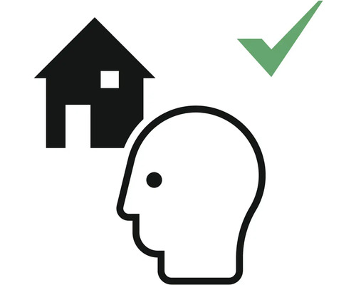 Symbol pre premyslené plánovanie domu