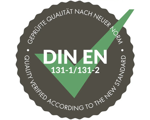DIN EN 131-1/131-2 Značka overenej kvality podľa novej normy