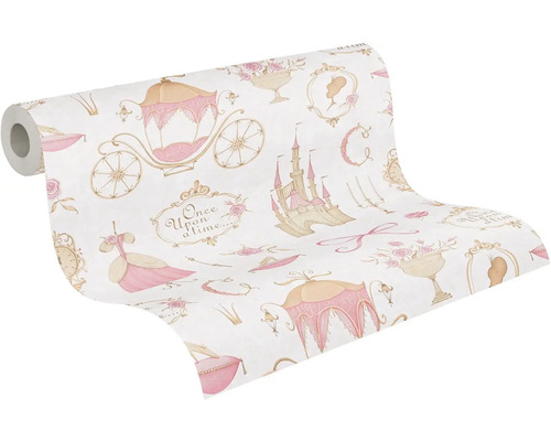 Vzorová rolka tapety do detskej izby s motívmi z rozprávkovej ríše