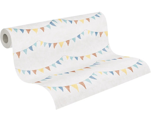 Rolka tapety so vzorom vlajkových girland