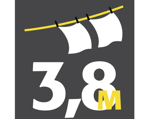 Symbolický obrázok pre dĺžku 3,8 metra