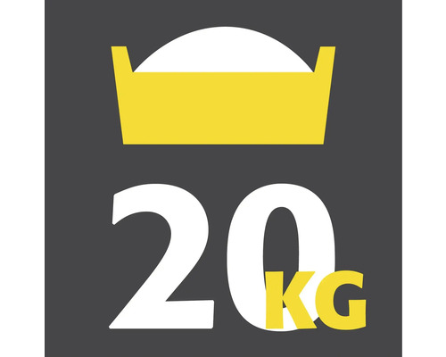Symbol pre objem náplne 20 kilogramov