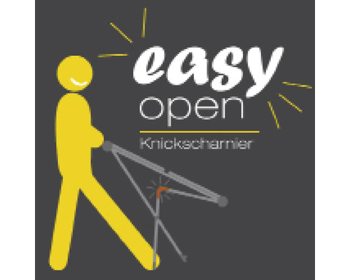 Jednoduché otváranie sklopného závesu