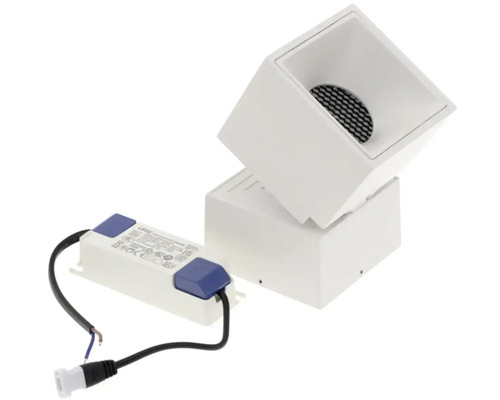 Štvorcové nástenné svietidlo so svetelným zdrojom a predradníkom