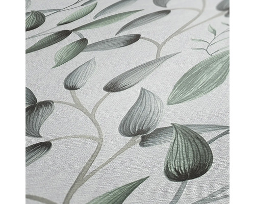 Detail tapety s listovým vzorom