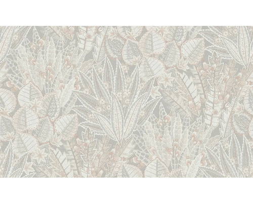 Tapeta s kvetinovým vzorom listov a kvetov