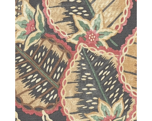 Tapeta s kvetinovým vzorom a pierkami