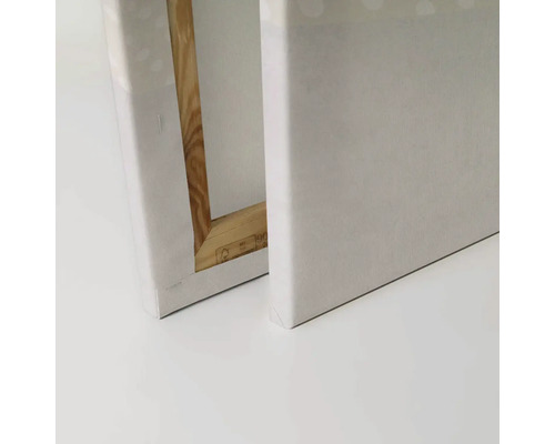 Dva blindrámy s pláteným poťahom a dreveným rámom