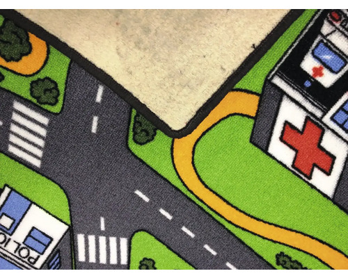 Hracia podložka s motívmi ulíc, budov a krajiny