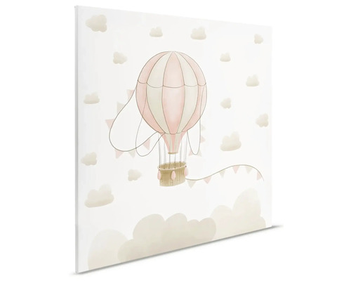 Obraz na plátne s motívom teplovzdušného balóna a oblakov